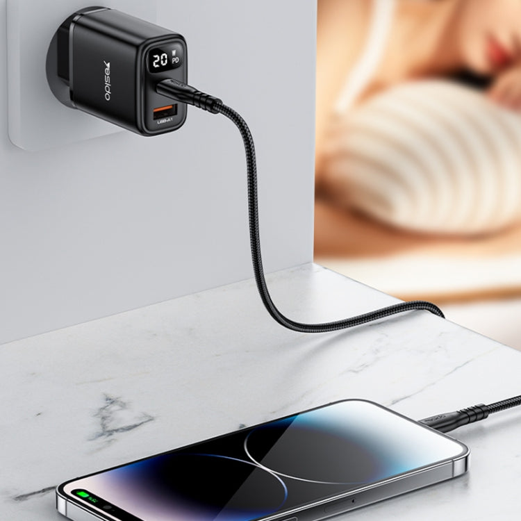 Yesido YC68 20W USB-C / Type-C + USB Digital Display Charger