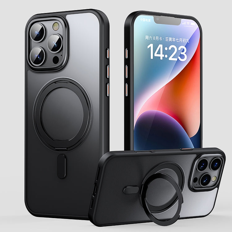 360 Rotating MagSafe Magnetic Frosted Phone Case, For iPhone 16 Pro Max, For iPhone 16 Pro�������...