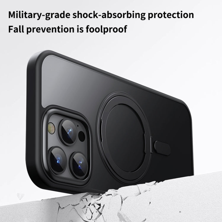 360 Rotating MagSafe Magnetic Frosted Phone Case, For iPhone 16 Pro Max, For iPhone 16 Pro�������...