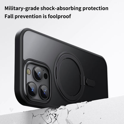 360 Rotating MagSafe Magnetic Frosted Phone Case, For iPhone 16 Pro Max, For iPhone 16 Pro�������...