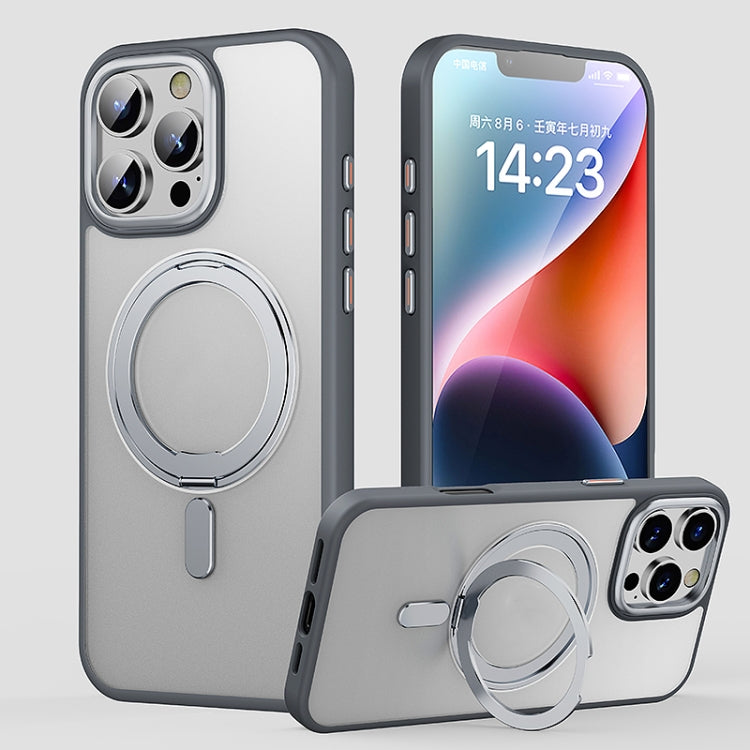 360 Rotating MagSafe Magnetic Frosted Phone Case, For iPhone 16 Pro Max, For iPhone 16 Pro�������...