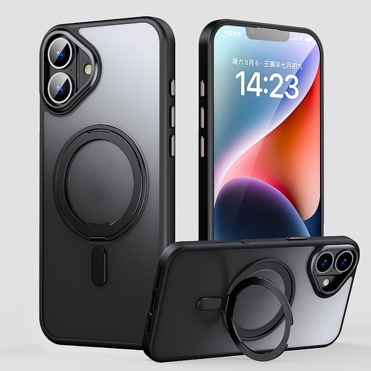 360 Rotating MagSafe Magnetic Frosted Phone Case, For iPhone 16 Pro Max, For iPhone 16 Pro�������...