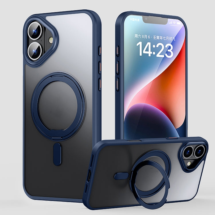 360 Rotating MagSafe Magnetic Frosted Phone Case, For iPhone 16 Pro Max, For iPhone 16 Pro�������...
