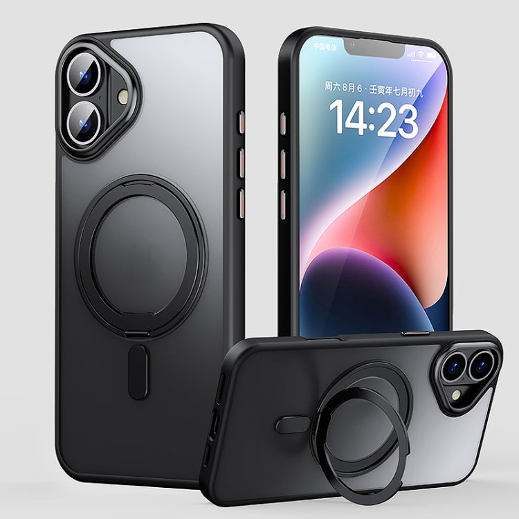 360 Rotating MagSafe Magnetic Frosted Phone Case, For iPhone 16 Pro Max, For iPhone 16 Pro�������...