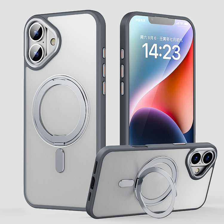 360 Rotating MagSafe Magnetic Frosted Phone Case, For iPhone 16 Pro Max, For iPhone 16 Pro�������...