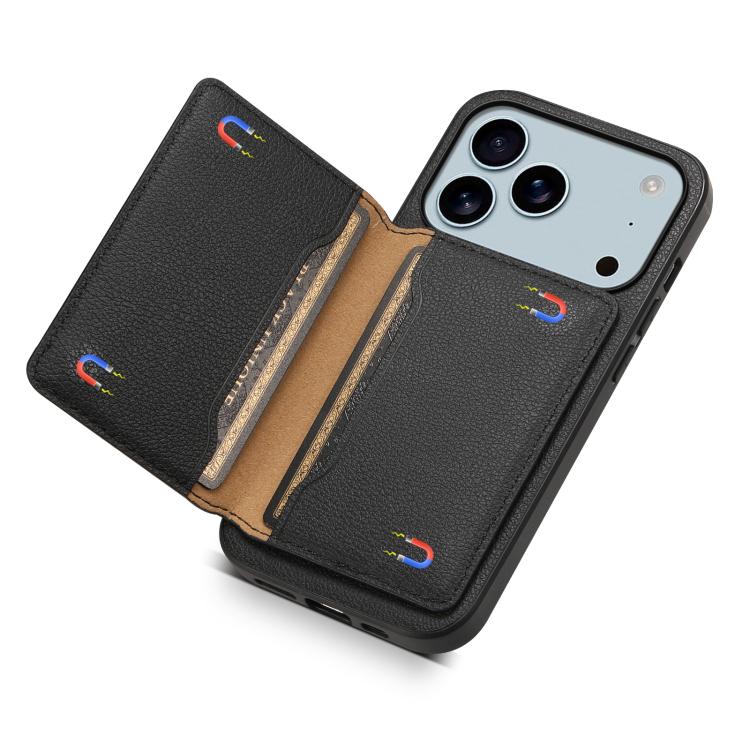 Calf Texture Card Bag Design Full Coverage Phone Case
