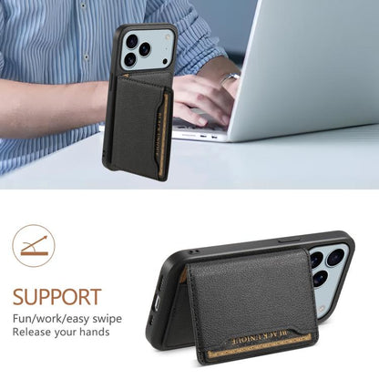 Calf Texture Card Bag Design Full Coverage Phone Case