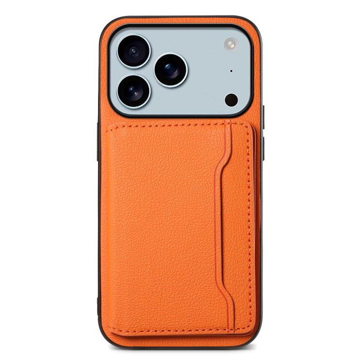 Calf Texture Card Bag Design Full Coverage Phone Case