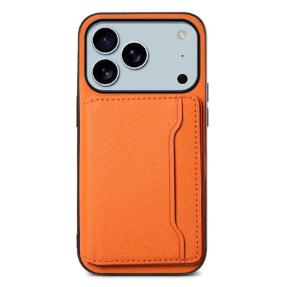 Calf Texture Card Bag Design Full Coverage Phone Case