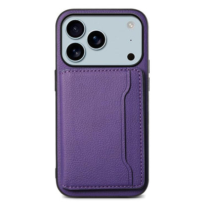 Calf Texture Card Bag Design Full Coverage Phone Case