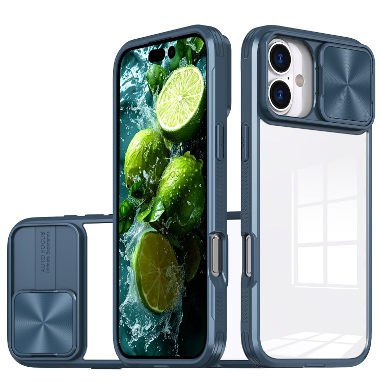 Sliding Camshield Acrylic Hybrid TPU Phone Case, For iPhone 16 Pro Max, For iPhone 16 Pro��������...