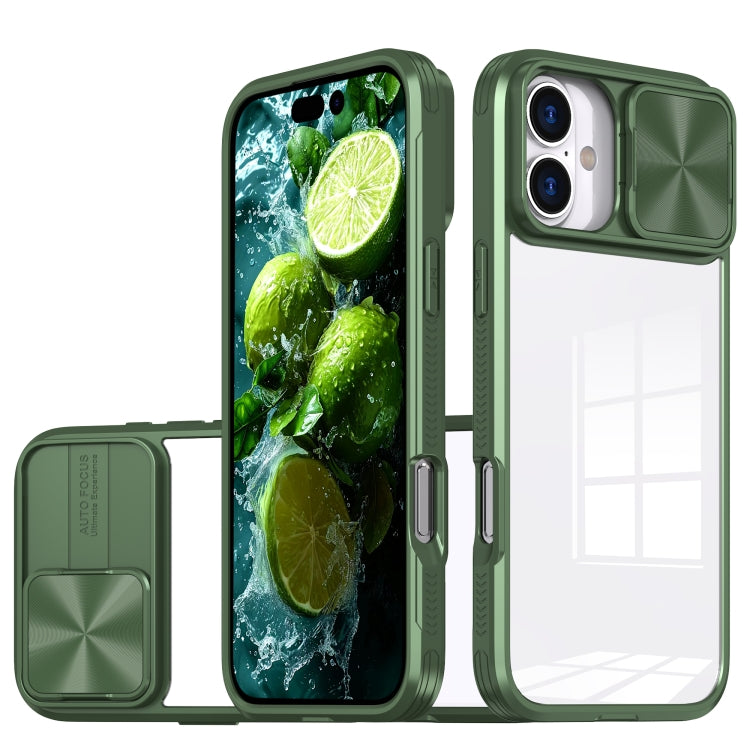 Sliding Camshield Acrylic Hybrid TPU Phone Case, For iPhone 16 Pro Max, For iPhone 16 Pro��������...