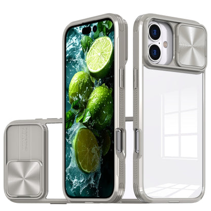 Sliding Camshield Acrylic Hybrid TPU Phone Case, For iPhone 16 Pro Max, For iPhone 16 Pro��������...