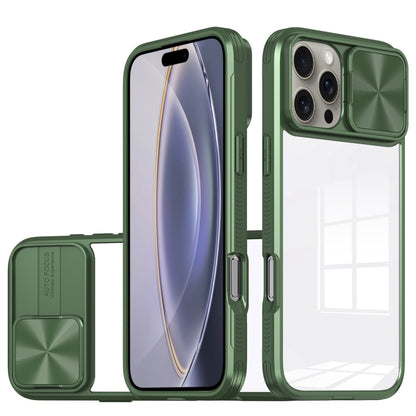 Sliding Camshield Acrylic Hybrid TPU Phone Case, For iPhone 16 Pro Max, For iPhone 16 Pro��������...