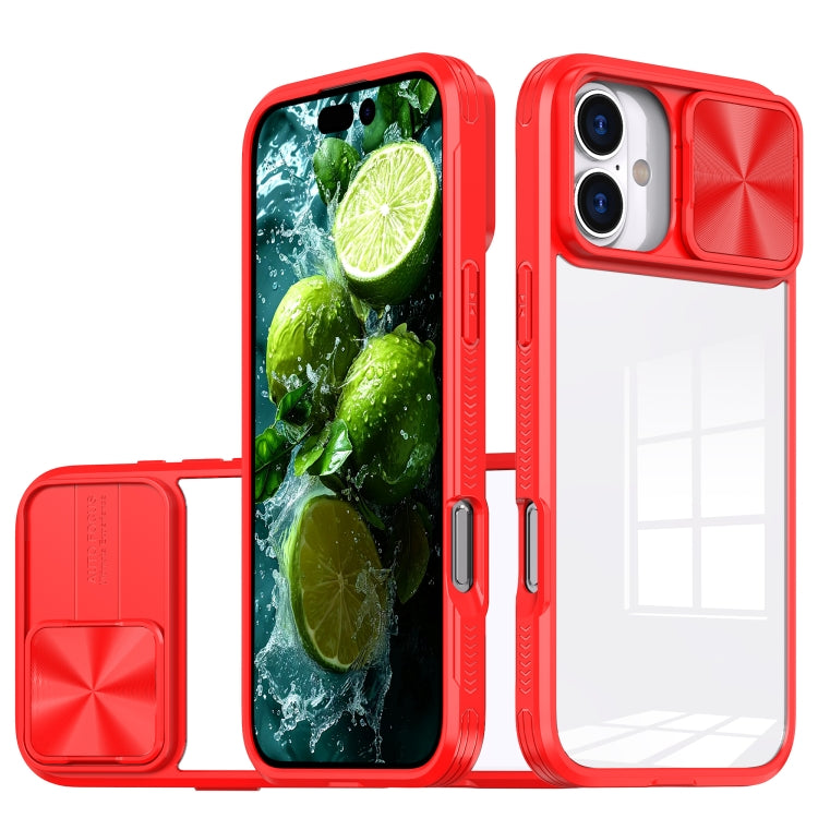 Sliding Camshield Acrylic Hybrid TPU Phone Case, For iPhone 16 Pro Max, For iPhone 16 Pro��������...