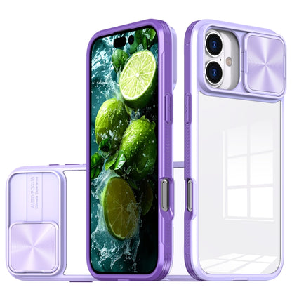 Sliding Camshield Acrylic Hybrid TPU Phone Case, For iPhone 16 Pro Max, For iPhone 16 Pro��������...