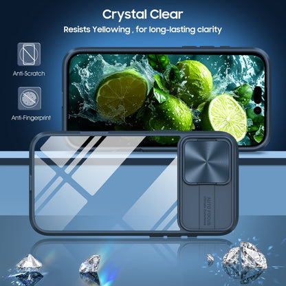 Sliding Camshield Acrylic Hybrid TPU Phone Case, For iPhone 16 Pro Max, For iPhone 16 Pro��������...