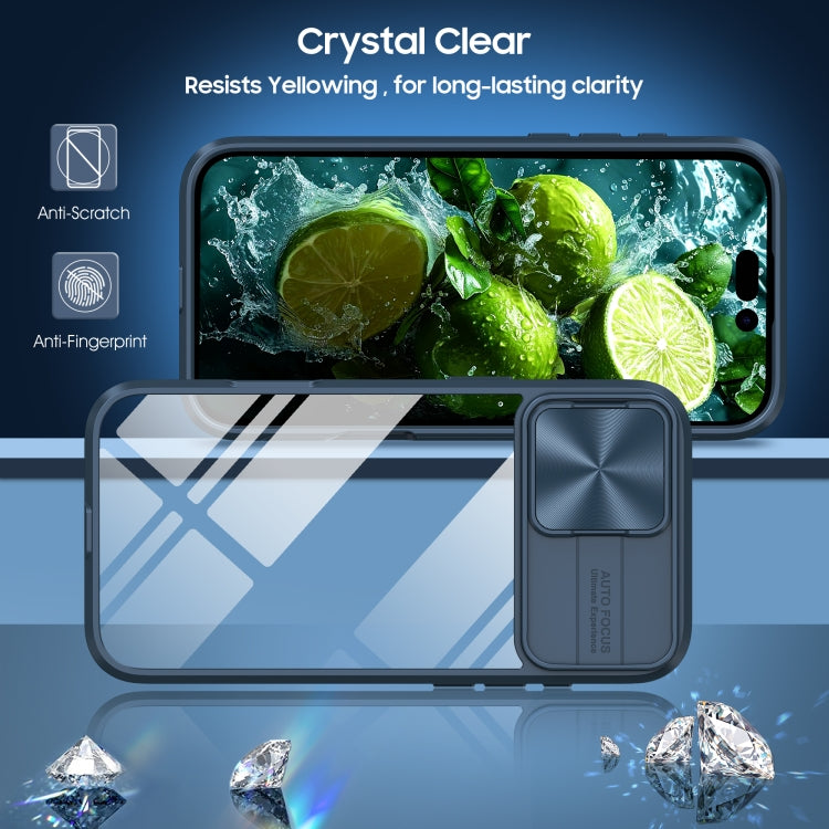 Sliding Camshield Acrylic Hybrid TPU Phone Case, For iPhone 16 Pro Max, For iPhone 16 Pro��������...