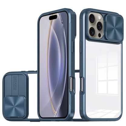 Sliding Camshield Acrylic Hybrid TPU Phone Case, For iPhone 16 Pro Max, For iPhone 16 Pro��������...