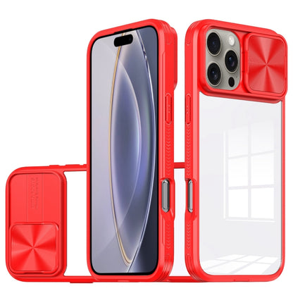 Sliding Camshield Acrylic Hybrid TPU Phone Case, For iPhone 16 Pro Max, For iPhone 16 Pro��������...