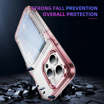 Card Holder Acrylic Hybrid TPU Phone Case, For iPhone XR