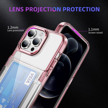 Card Holder Acrylic Hybrid TPU Phone Case, For iPhone XR