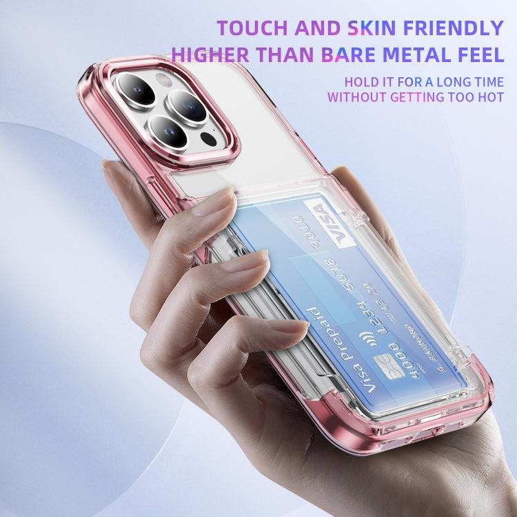 Card Holder Acrylic Hybrid TPU Phone Case, For iPhone XR