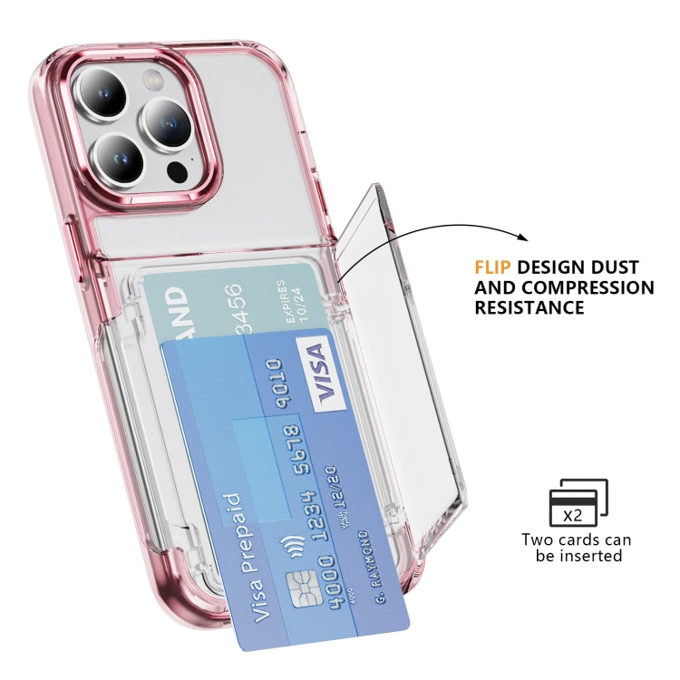Card Holder Acrylic Hybrid TPU Phone Case, For iPhone XR