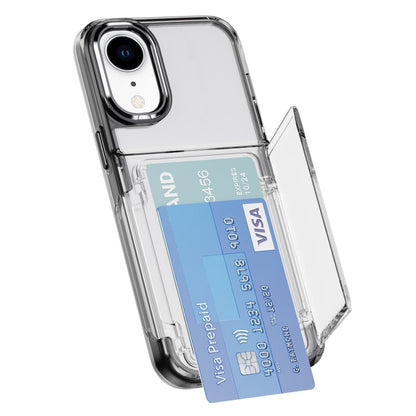 Card Holder Acrylic Hybrid TPU Phone Case, For iPhone XR