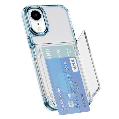 Card Holder Acrylic Hybrid TPU Phone Case, For iPhone XR