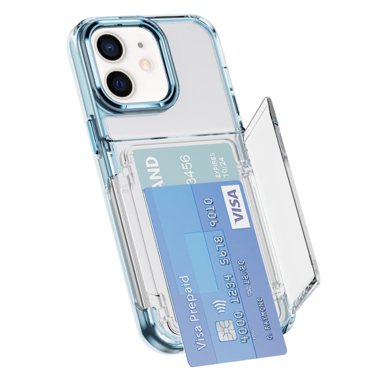 Card Holder Acrylic Hybrid TPU Phone Case, For iPhone 16 Pro Max, For iPhone 16 Pro��������������...