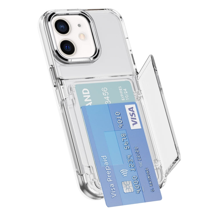 Card Holder Acrylic Hybrid TPU Phone Case, For iPhone 16 Pro Max, For iPhone 16 Pro��������������...