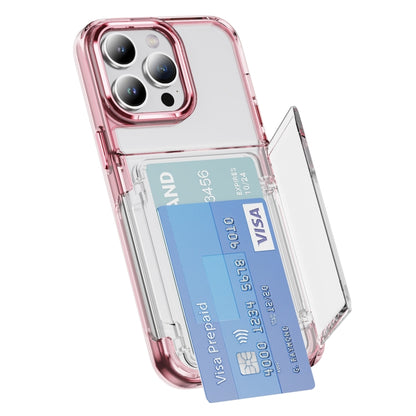 Card Holder Acrylic Hybrid TPU Phone Case, For iPhone 16 Pro Max, For iPhone 16 Pro��������������...
