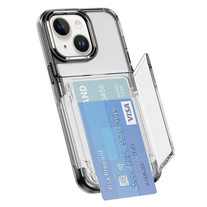 Card Holder Acrylic Hybrid TPU Phone Case, For iPhone 16 Pro Max, For iPhone 16 Pro��������������...
