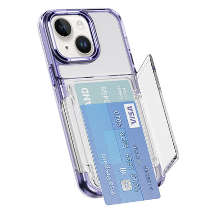 Card Holder Acrylic Hybrid TPU Phone Case, For iPhone 16 Pro Max, For iPhone 16 Pro��������������...