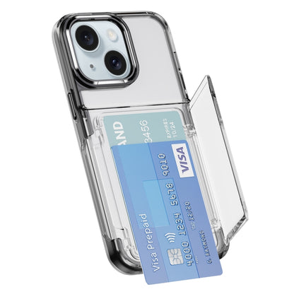 Card Holder Acrylic Hybrid TPU Phone Case, For iPhone 16 Pro Max, For iPhone 16 Pro��������������...