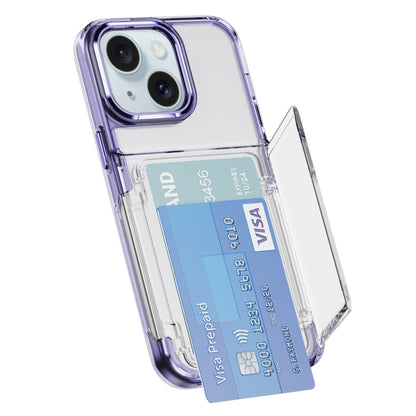 Card Holder Acrylic Hybrid TPU Phone Case, For iPhone 16 Pro Max, For iPhone 16 Pro��������������...