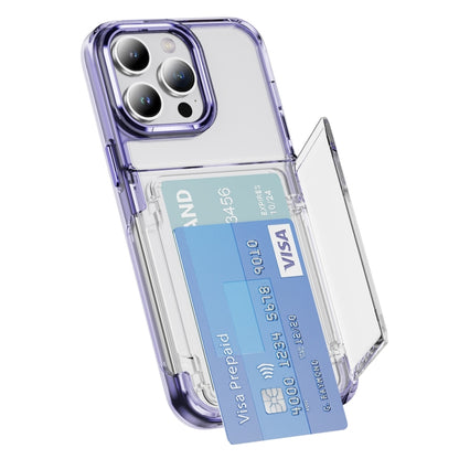 Card Holder Acrylic Hybrid TPU Phone Case, For iPhone 16 Pro Max, For iPhone 16 Pro��������������...