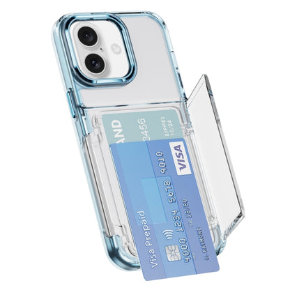 Card Holder Acrylic Hybrid TPU Phone Case, For iPhone 16 Pro Max, For iPhone 16 Pro��������������...