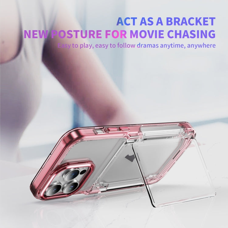 Card Holder Acrylic Hybrid TPU Phone Case, For iPhone 16 Pro Max, For iPhone 16 Pro��������������...