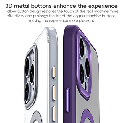 MagSafe Airbag Shockproof Frosted Phone Case with Fold Holder, For iPhone 16 Pro Max�������������...
