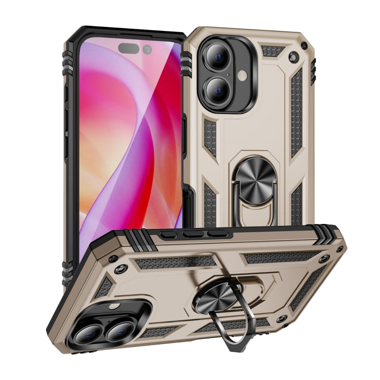 Shockproof TPU Hybrid PC Phone Case with Holder, For iPhone 16 Pro Max, For iPhone 16 Pro��������...