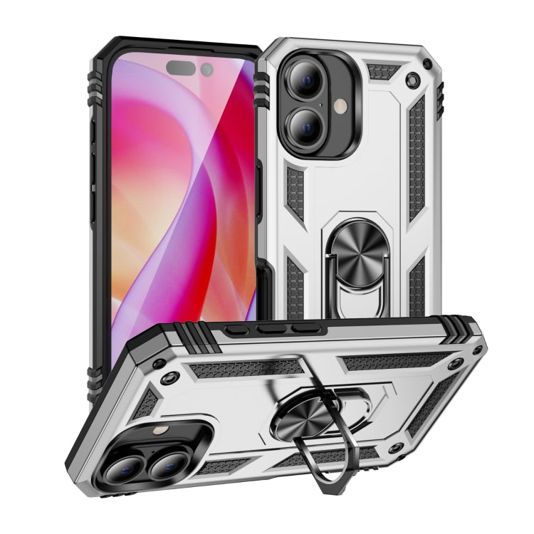 Shockproof TPU Hybrid PC Phone Case with Holder, For iPhone 16 Pro Max, For iPhone 16 Pro��������...