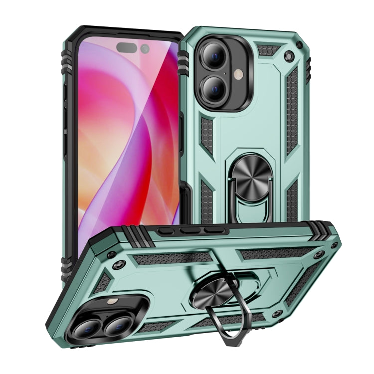 Shockproof TPU Hybrid PC Phone Case with Holder, For iPhone 16 Pro Max, For iPhone 16 Pro��������...