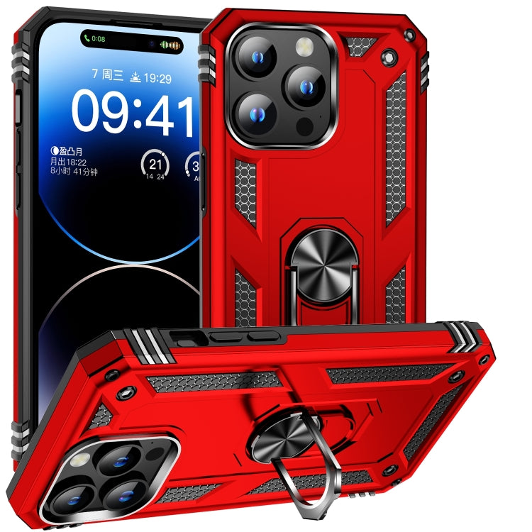 Shockproof TPU Hybrid PC Phone Case with Holder, For iPhone 16 Pro Max, For iPhone 16 Pro��������...