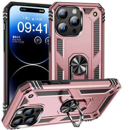 Shockproof TPU Hybrid PC Phone Case with Holder, For iPhone 16 Pro Max, For iPhone 16 Pro��������...