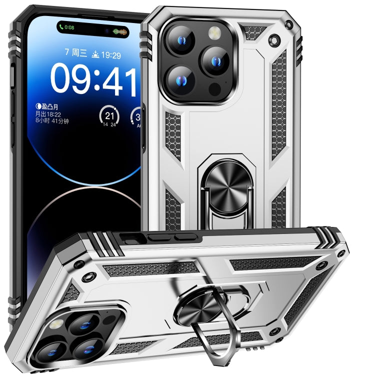 Shockproof TPU Hybrid PC Phone Case with Holder, For iPhone 16 Pro Max, For iPhone 16 Pro��������...