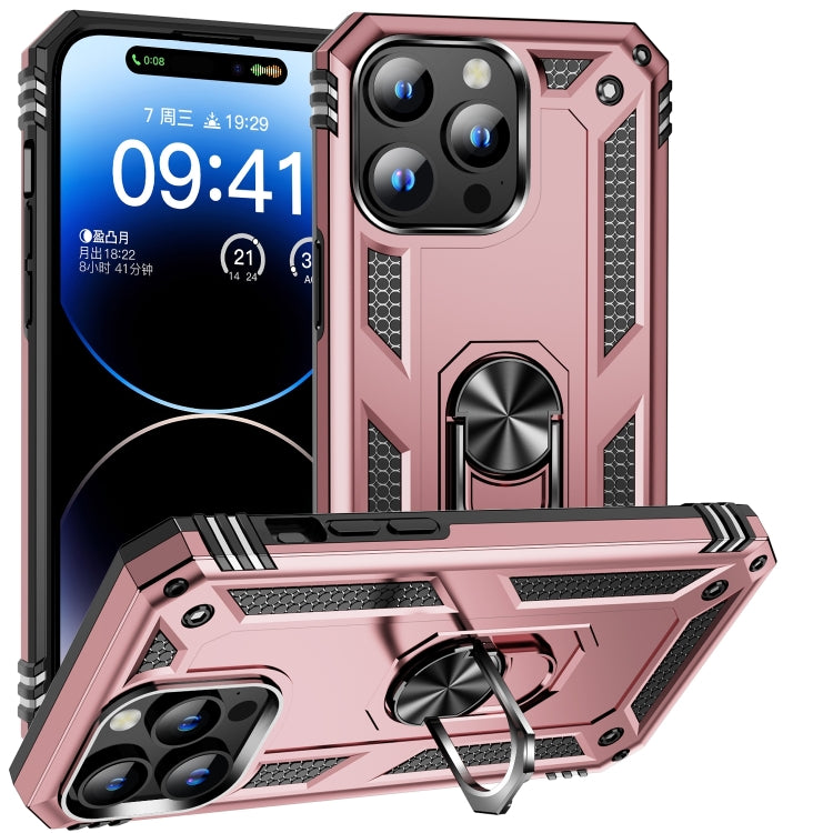 Shockproof TPU Hybrid PC Phone Case with Holder, For iPhone 16 Pro Max, For iPhone 16 Pro��������...