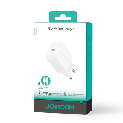 JOYROOM JR-TCF20 PD20W Type-C Port Charger Kit with Type-C to Type-C Cable�����������������������...