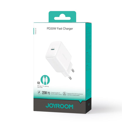 JOYROOM JR-TCF20 PD20W Type-C Port Charger Kit with Type-C to 8 Pin Cable������������������������...
